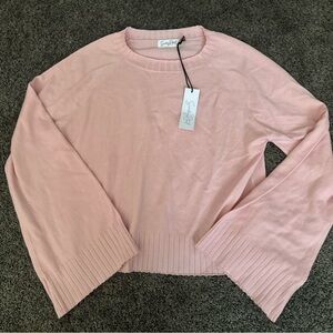 Sundry Soft Pink Knit Top Size Medium 0253